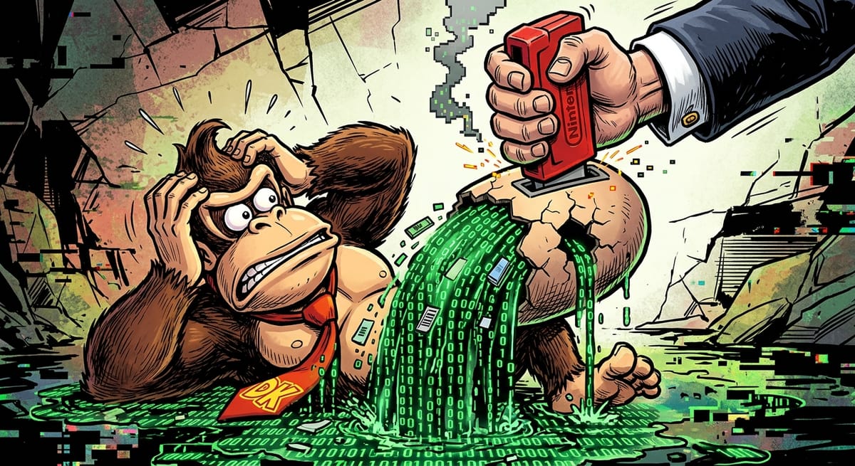 La rustine matérielle : le grand bluff du singe à cravate
