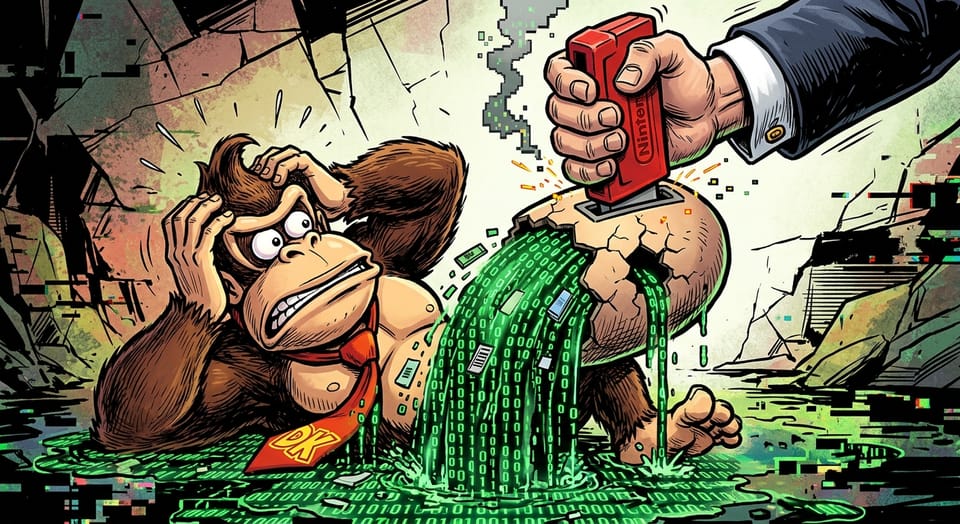 La rustine matérielle : le grand bluff du singe à cravate